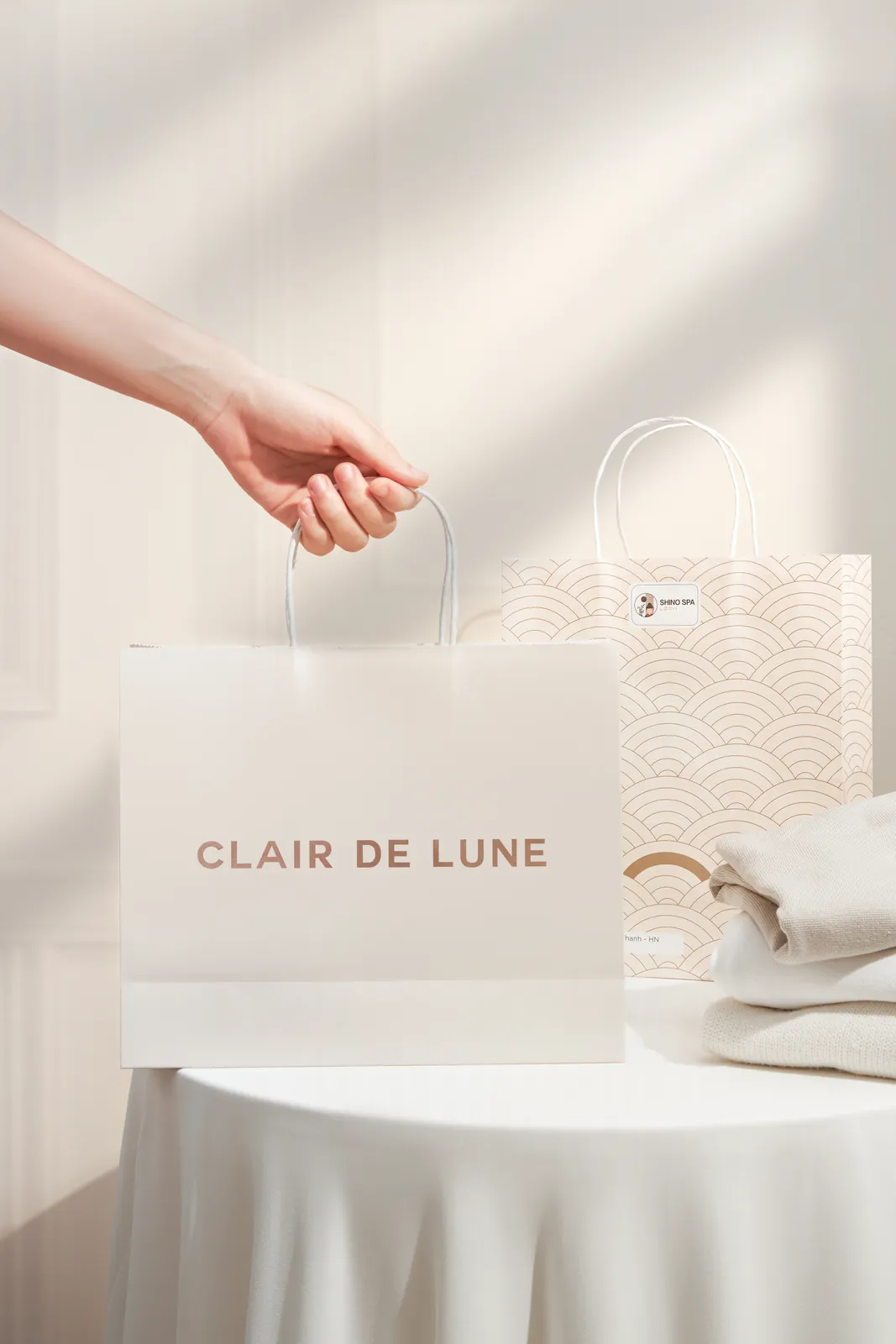 Túi giấy kraft nâu mộc in logo